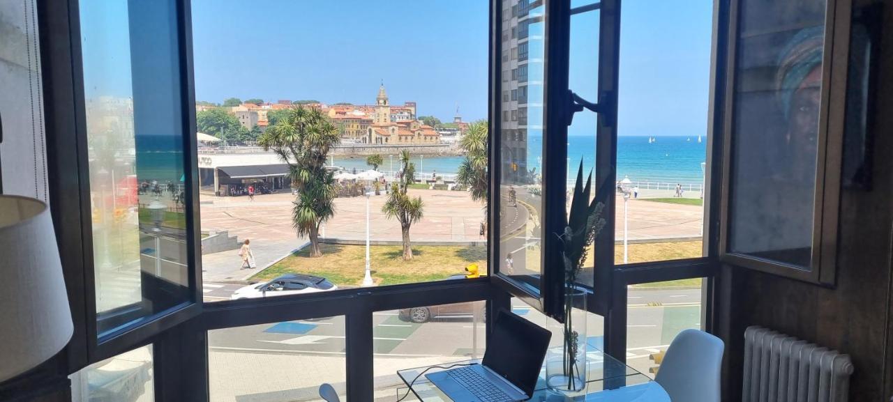 Apartamento La Escalerona Con Vistas Al Mar Apartment Gijon Exterior photo